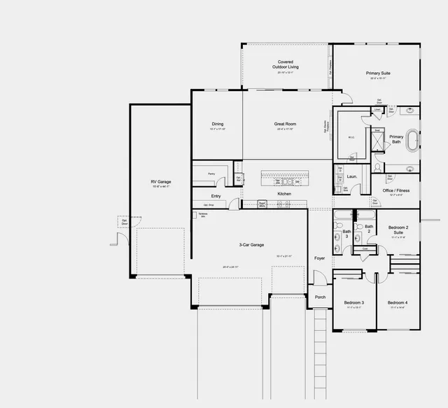 Allium with RV floor plan at Wild Sage Estates
