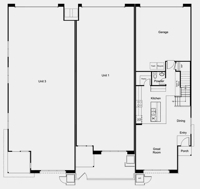 Unit 2 floor plan — Floor 1 at Lark Hill at Summerlin