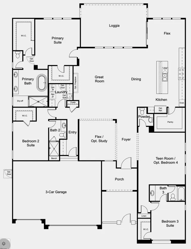 Pioneer floor plan at Ashland at Summerlin