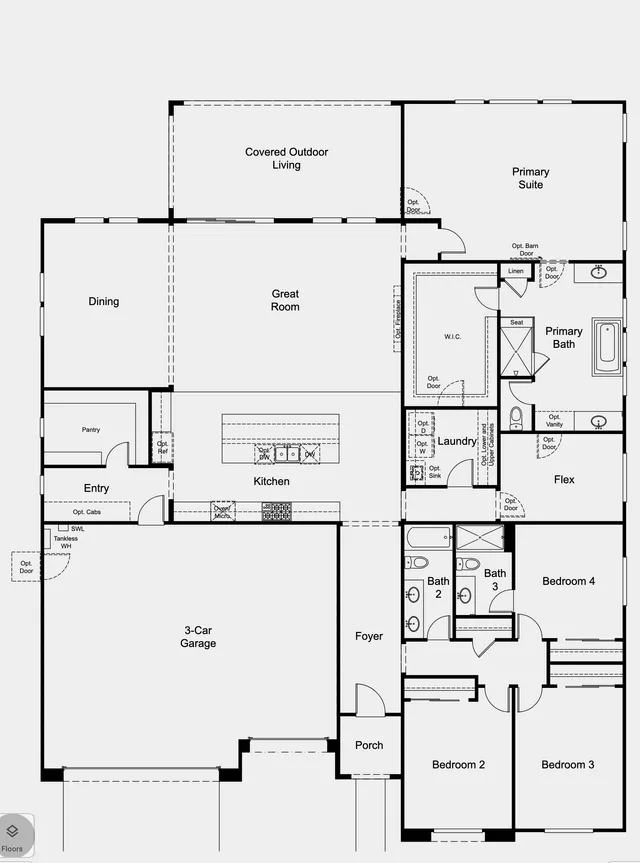 Allium floor plan at The Vista Pointe Collection at Portofino at Lake Las Vegas