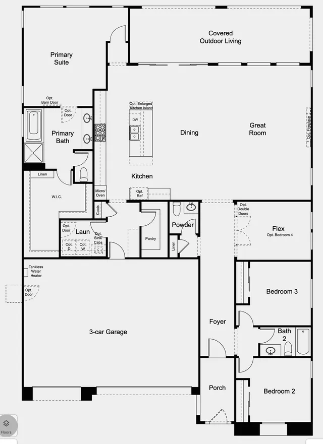 Sunflower floor plan at The Coletta Collection at Portofino at Lake Las Vegas