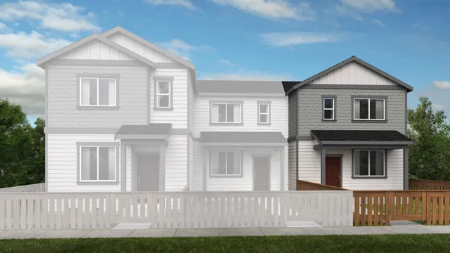 Bramble floor plan at Woodin Creek Station Townhomes