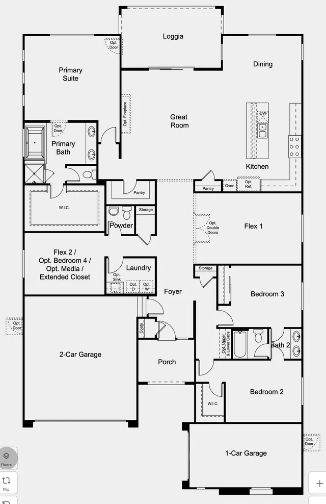 Heritage floor plan at Ashland at Summerlin