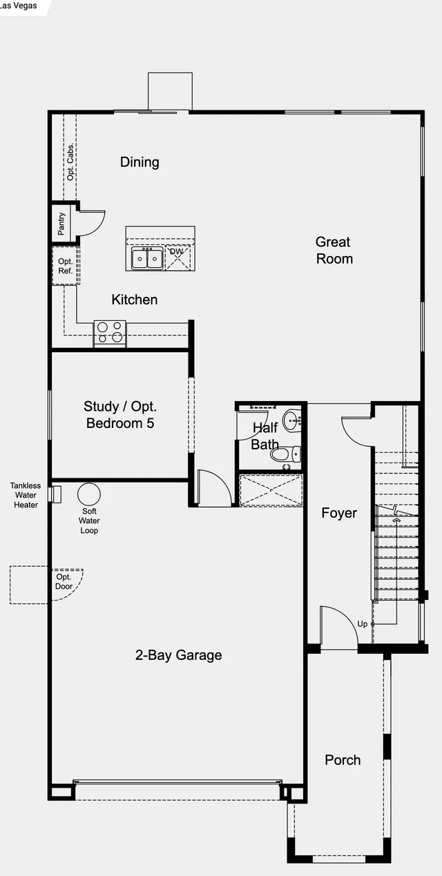 Juniper floor plan — Floor 1 at Verona at Lake Las Vegas