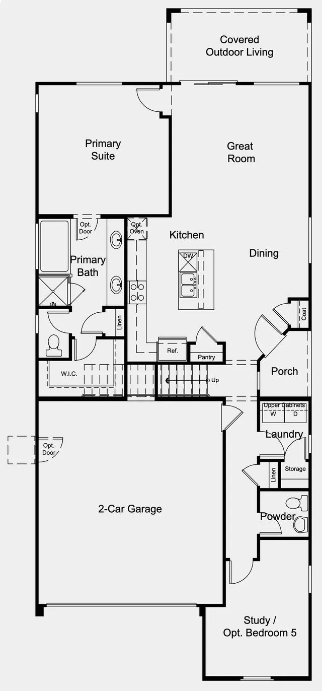 Redwood floor plan — Floor 1 at Opus at Cadence