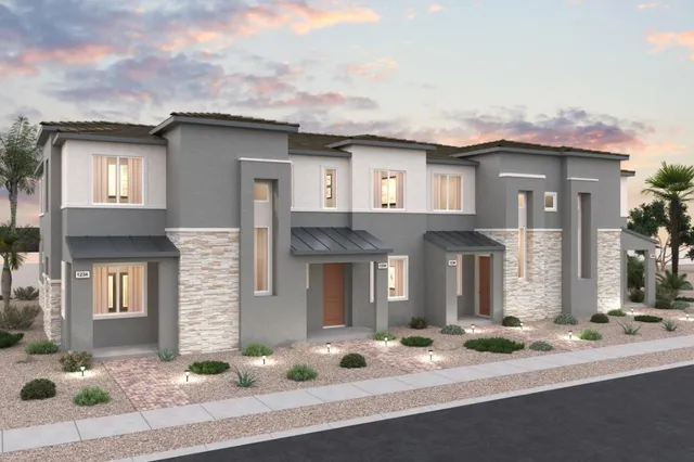 A house with a driveway.