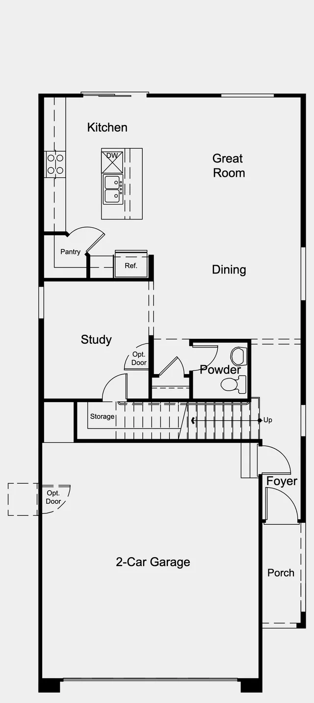 Pine floor plan — Floor 1 at Opus at Cadence