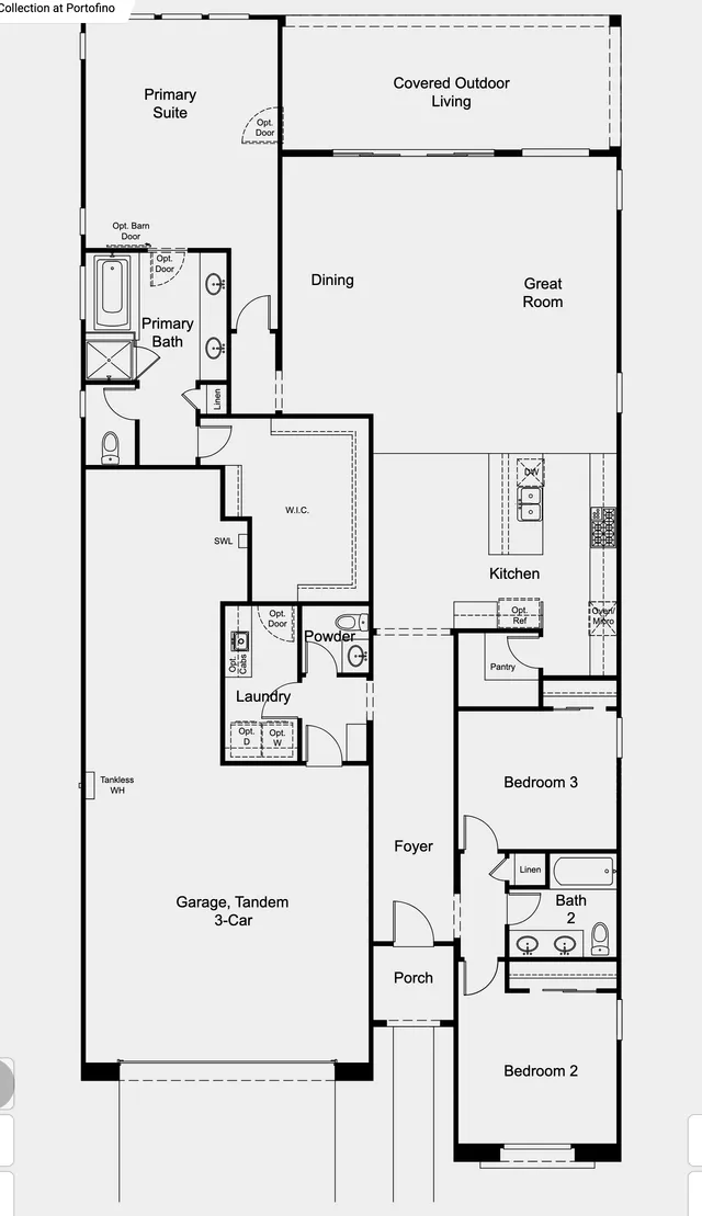 Calla Lily floor plan at The Amara Collection at Portofino at Lake Las Vegas