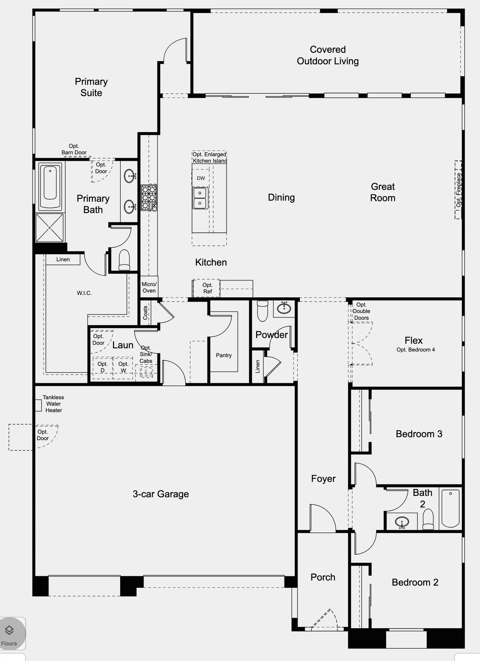 Sunflower floor plan at The Coletta Collection at Portofino at Lake Las Vegas