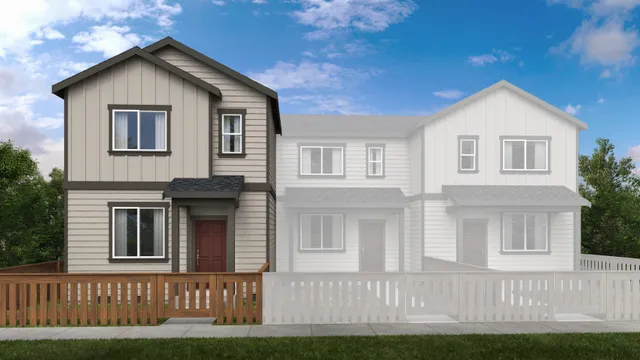 Dahlia floor plan at Woodin Creek Station Townhomes