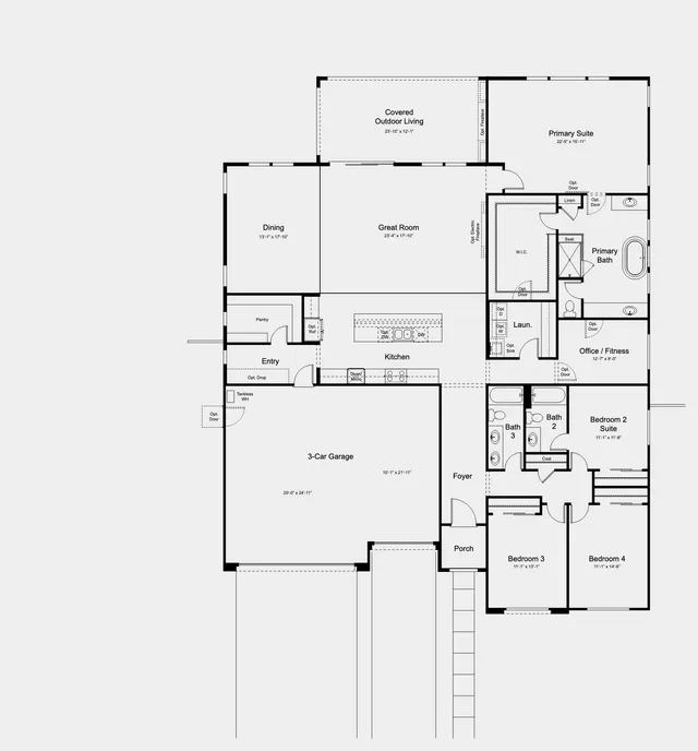 Allium floor plan at Wild Sage Estates
