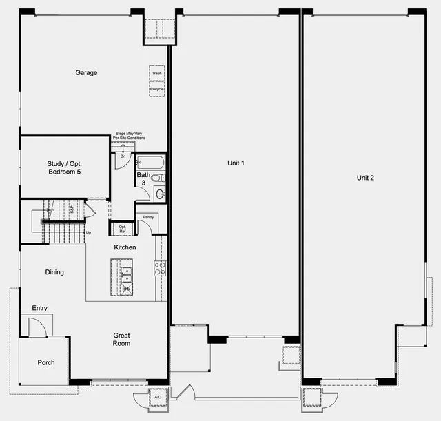 Unit 3 floor plan — Floor 1 at Lark Hill at Summerlin