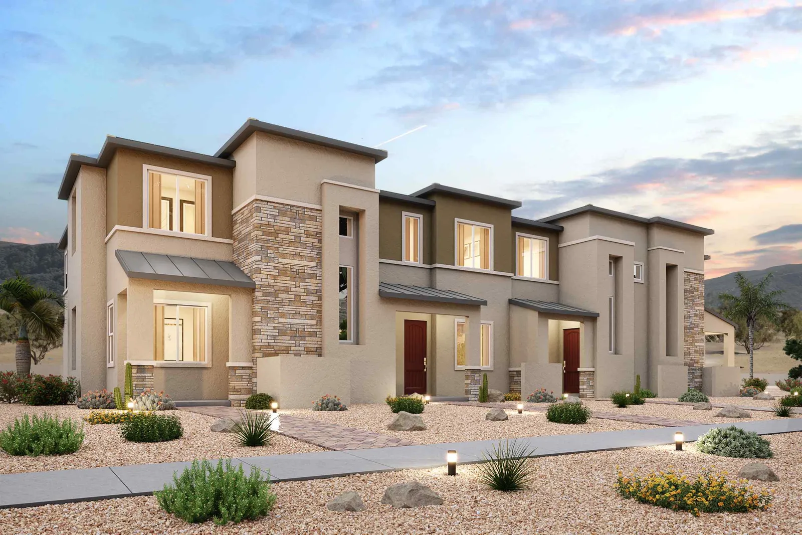 A large house with a driveway.