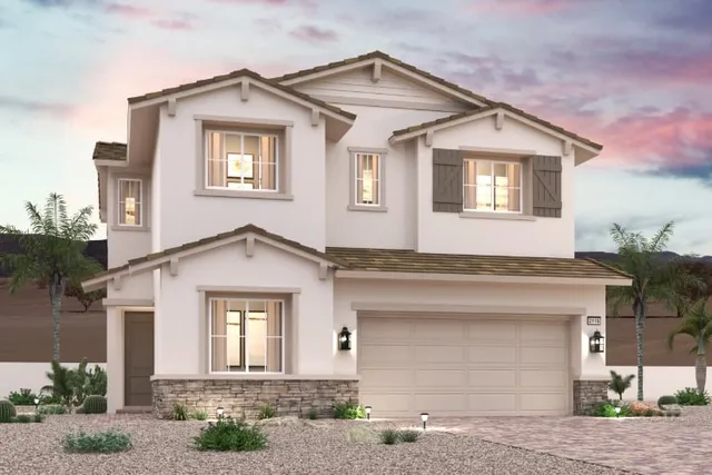 A house with a driveway.