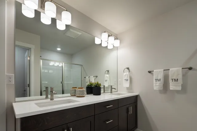 Woodin Creek Station Townhomes Primary Bathroom Nettle
