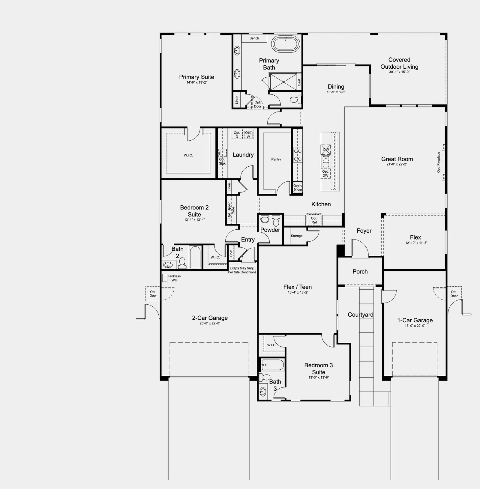 Patriot floor plan at Wild Sage Estates