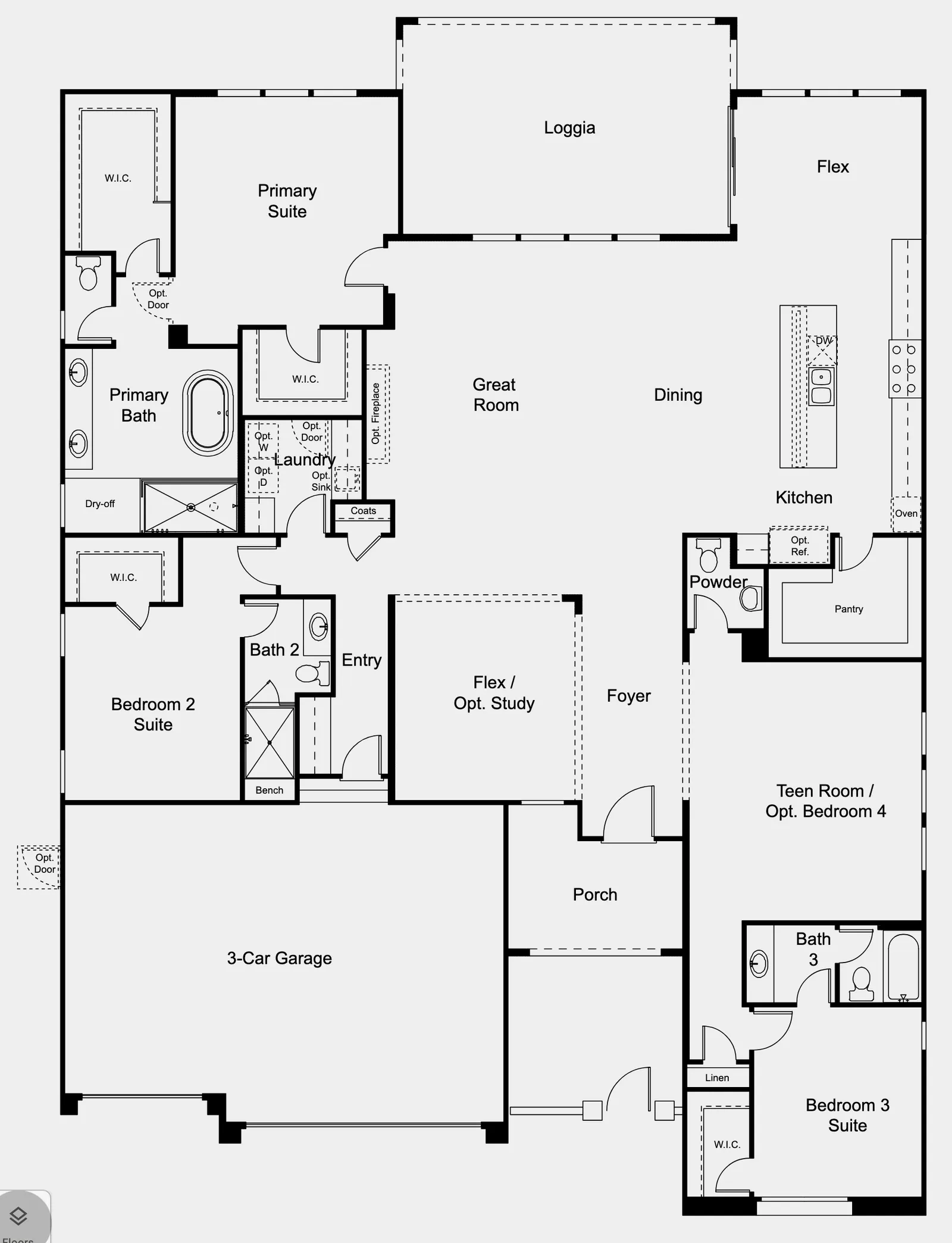 Pioneer floor plan at Ashland at Summerlin