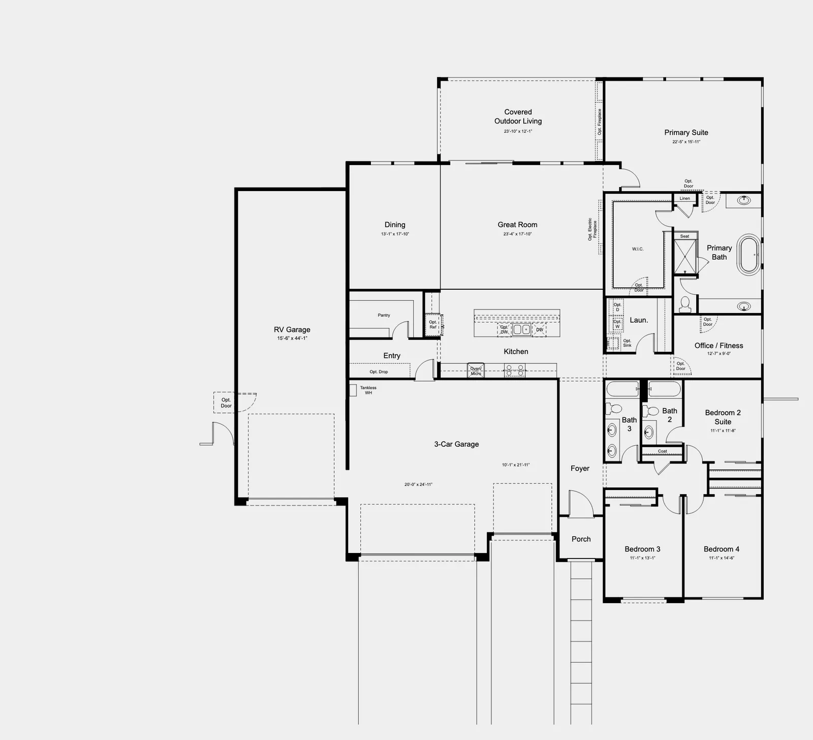 Allium with RV floor plan at Wild Sage Estates