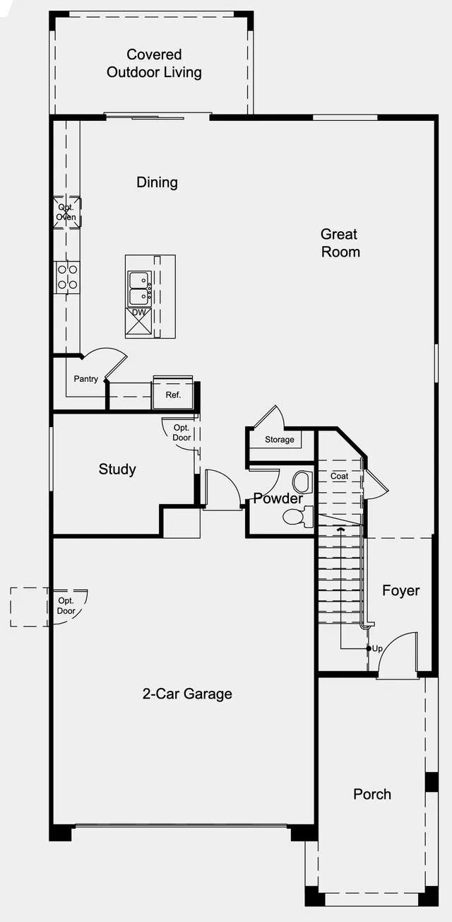 Spruce floor plan — Floor 1 at Opus at Cadence