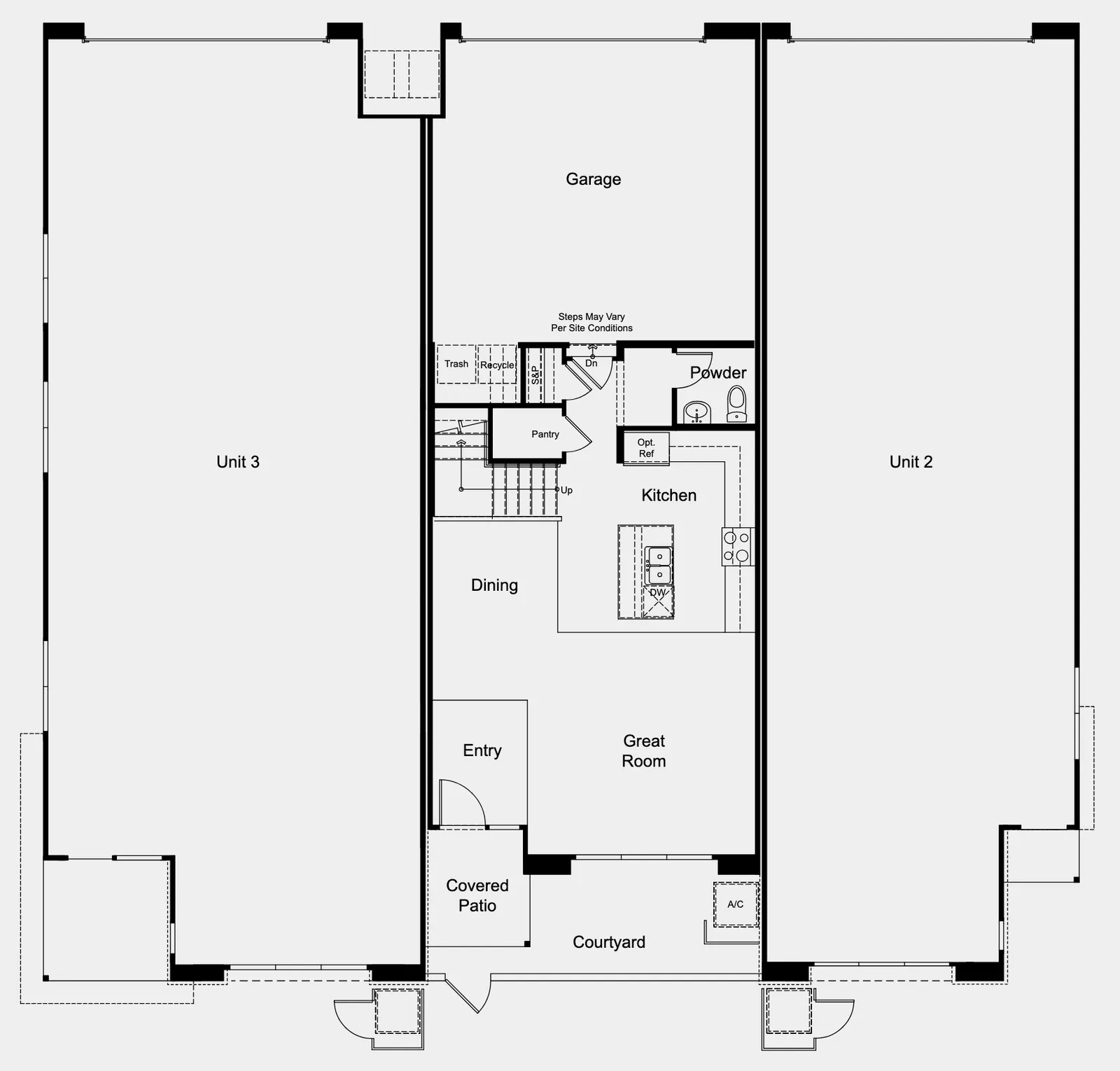 Unit 1 floor plan — Floor 1 at Lark Hill at Summerlin