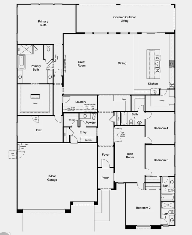 Peony floor plan at The Vista Pointe Collection at Portofino at Lake Las Vegas