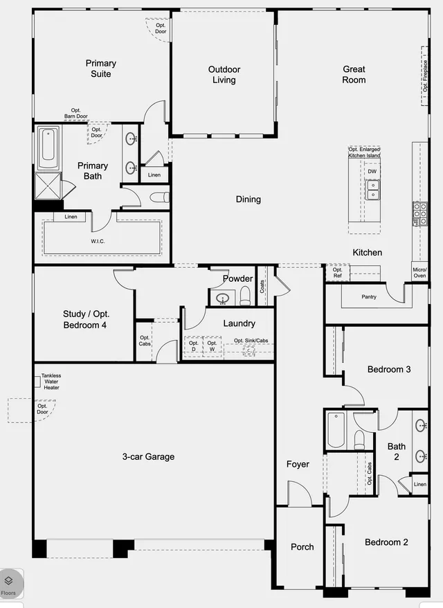 Tulip floor plan at The Coletta Collection at Portofino at Lake Las Vegas
