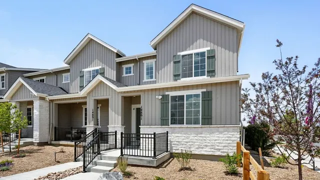 Frontier floor plan at Parterre Townhomes - The Westerly Collection