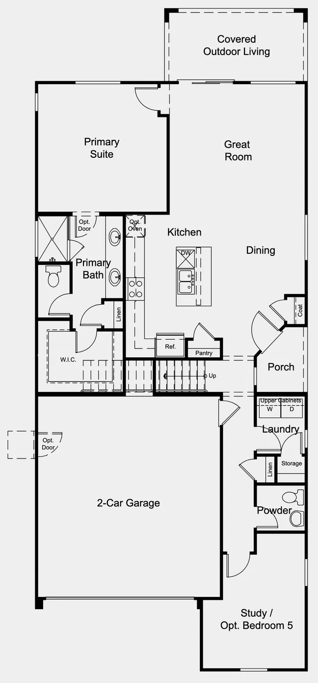Redwood floor plan — Floor 1 at Solstice