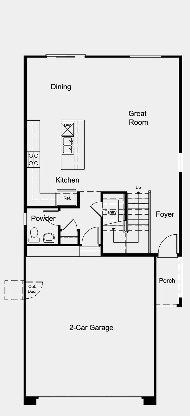 Mahogany floor plan — Floor 1 at Opus at Cadence