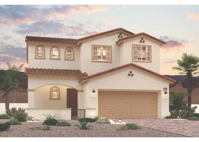A house with a garage.