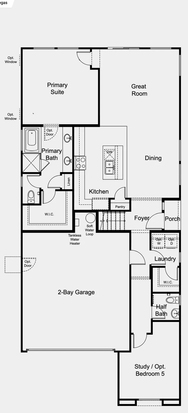 Maple floor plan — Floor 1 at Verona at Lake Las Vegas