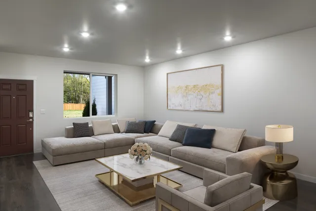 Woodin Creek Station Townhomes Great Room Nettle Virtual