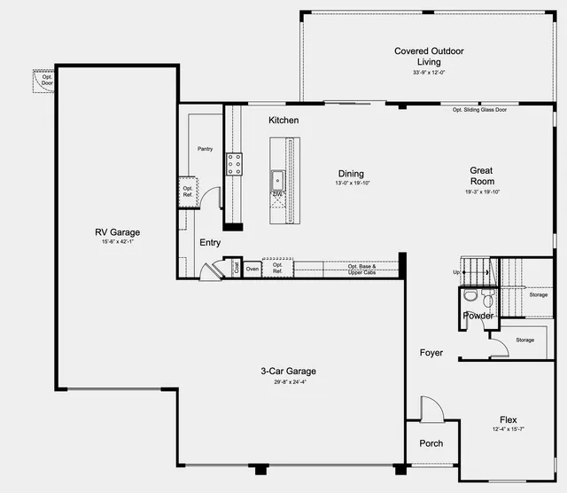 Beacon with RV floor plan — Floor 1 at Skyline Ridge