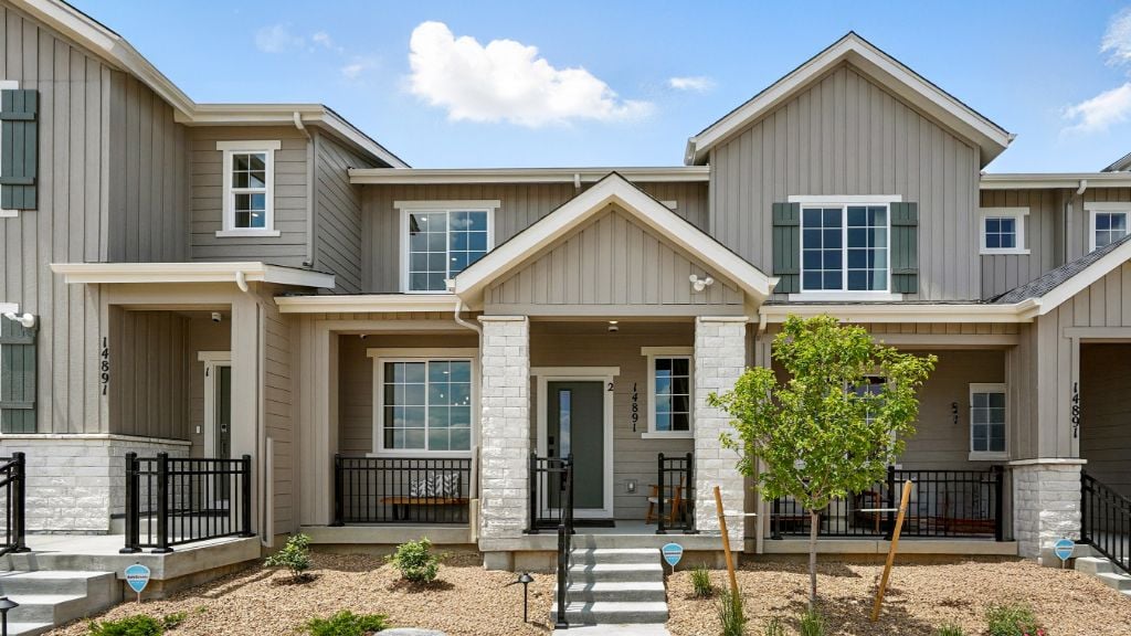 Discovery floor plan at Parterre Townhomes - The Westerly Collection