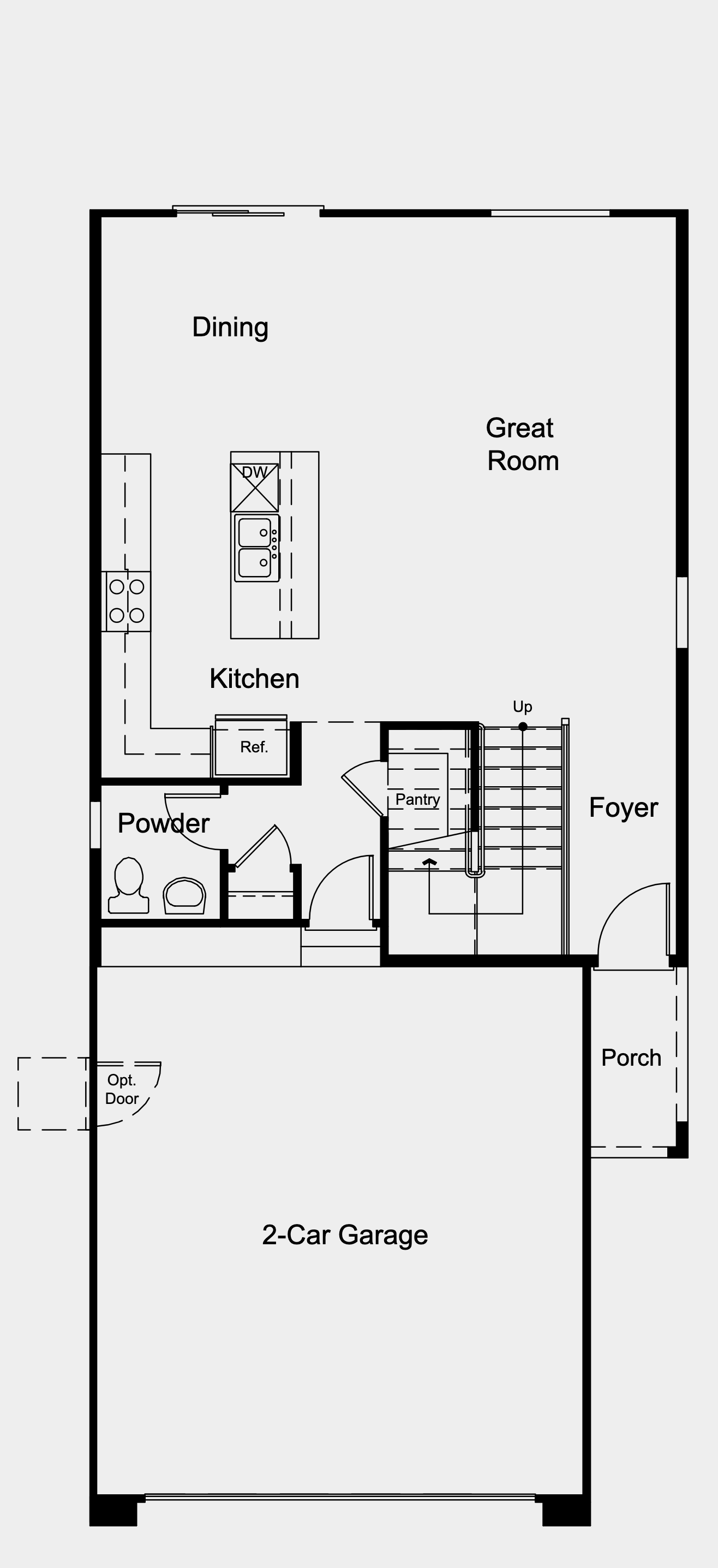 Mahogany floor plan — Floor 1 at Opus at Cadence