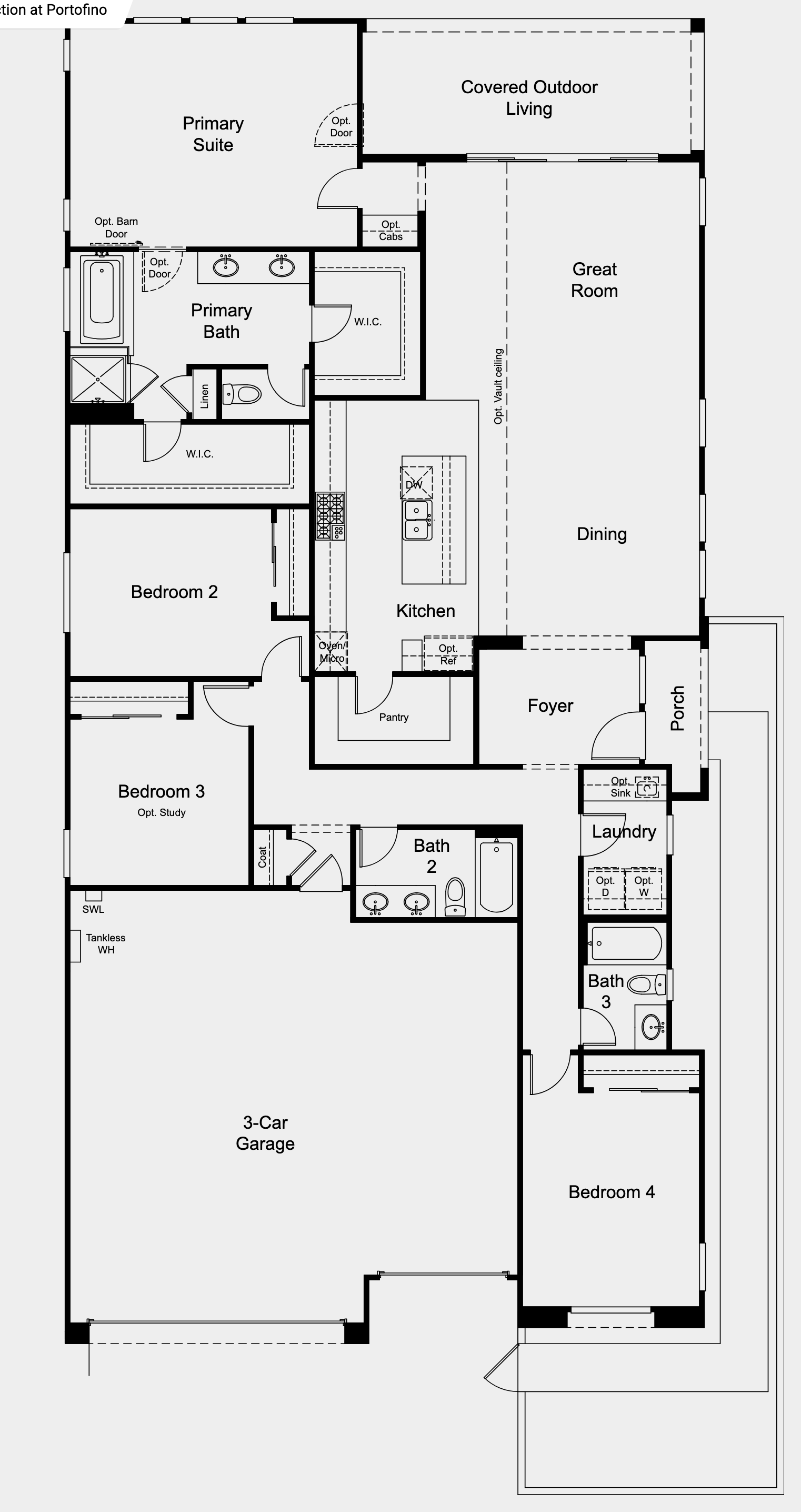 Daphne floor plan at The Amara Collection at Portofino at Lake Las Vegas