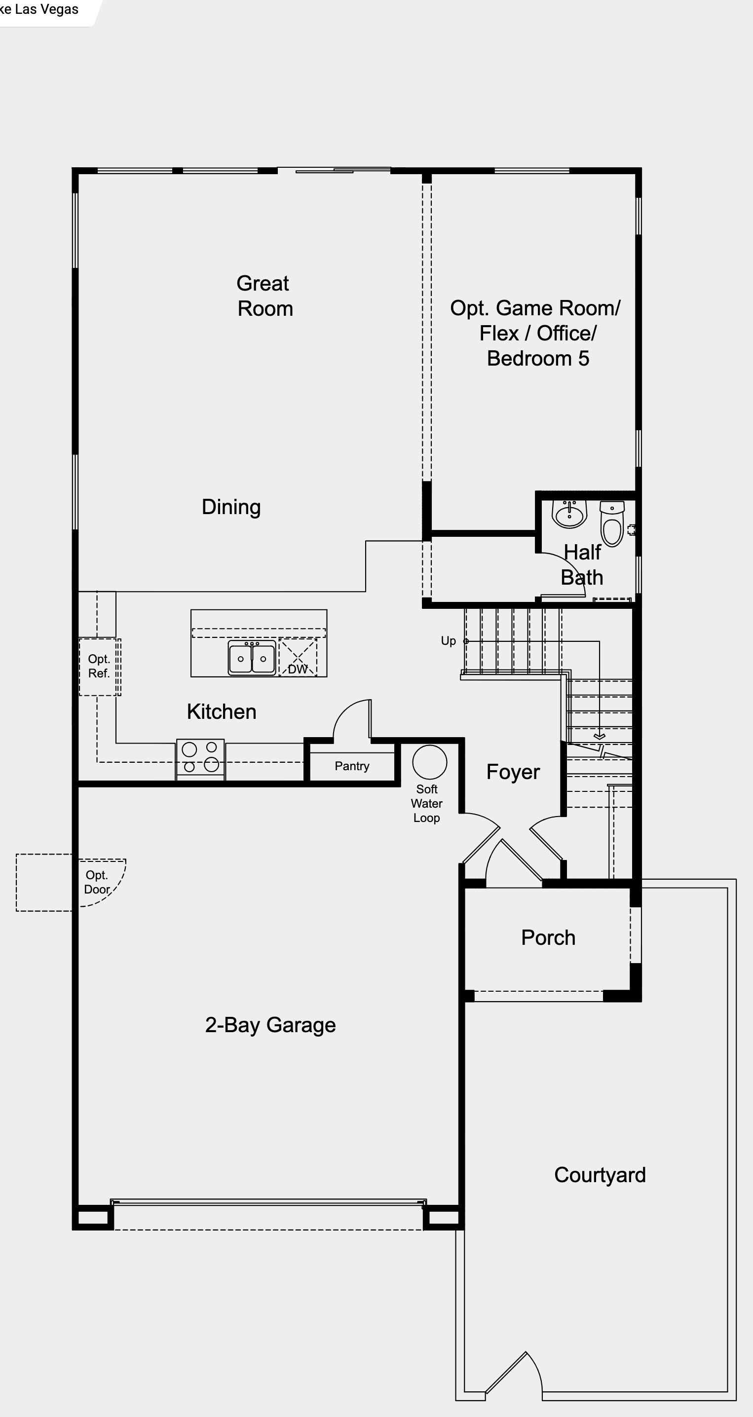 Laurel floor plan — Floor 1 at Verona at Lake Las Vegas