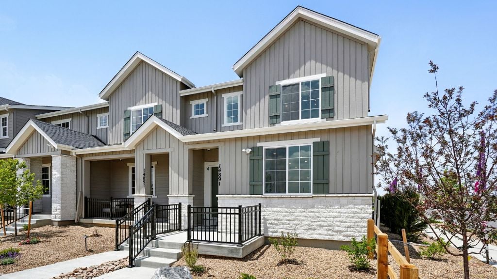 Frontier floor plan at Parterre Townhomes - The Westerly Collection
