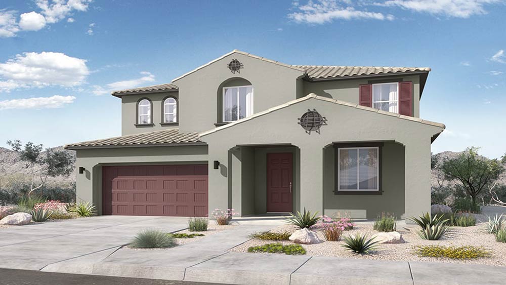 40R4 floor plan at Los Cielos at Rancho Mercado